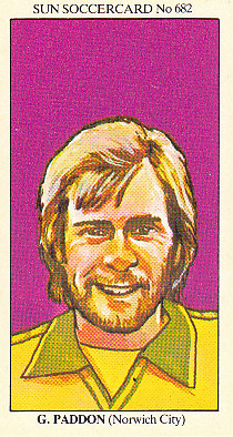 Graham Paddon Norwich City 1978/79 the SUN Soccercards #682